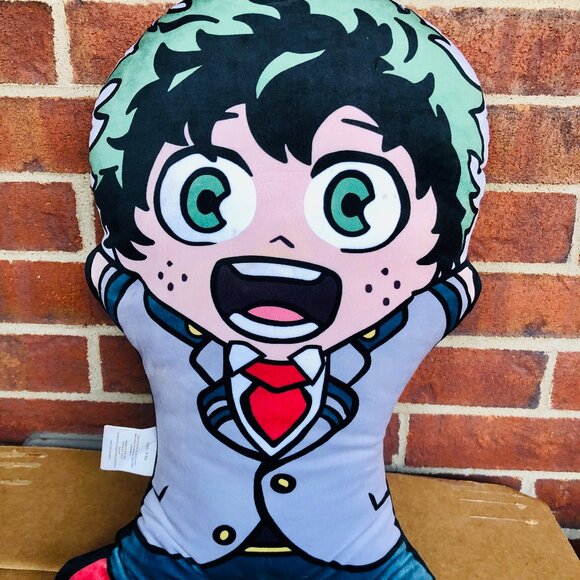 💥 My Hero Academia DEKU Reversible Plush Pillow 20” Anime Room Decor - Picture 1 of 3